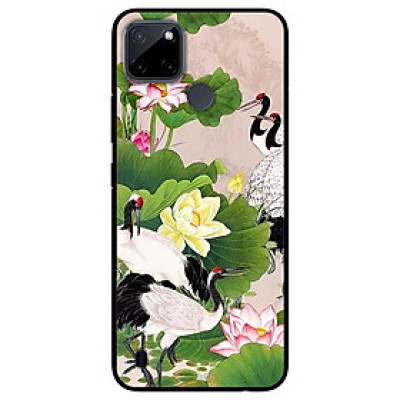 Ốp lưng dành cho Realme C21Y - C25Y mẫu Sen Và Hạc