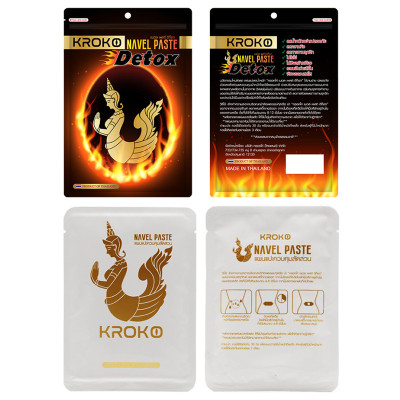 Miếng dán tan mỡ bụng Kroko Navel Paste Detox Thái Lan Túi 5 miếng