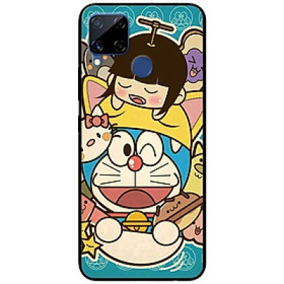 Ốp lưng dành cho Realme C15 mẫu Mèo Máy Nháy Mắt