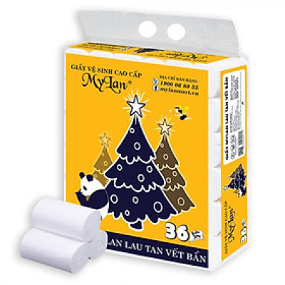 Lốc 36 Cuộn Giấy Vệ Sinh Gấu Thông Mylan  Hàng Chất Lượng Cao Đảm Bảo An Toàn