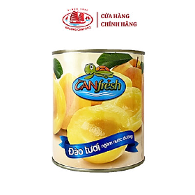 Đào Ngâm Nước Đường CANFRESH Hạ Long - 820g