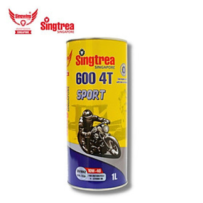 DẦU NHỚT XE MÁY SINGTREA 600 SPORT 4T 10W-40 SN/MA2 1L dành cho xe số