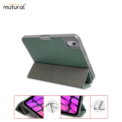 Case bao da chống sốc canvas cho iPad Air 6 13inch M2 2024 hiệu Mutural Yashi Series trang bị ngăn đựng bút, thiết kế tản nhiệt, hỗ trợ smartsleep - hàng nhập khẩu