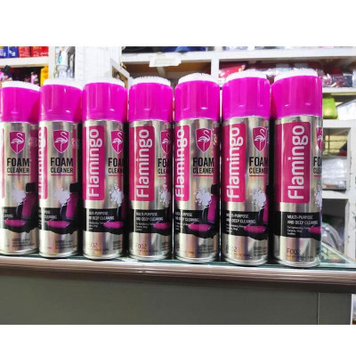 Bình Xịt Bọt Vệ Sinh Ghế Da Nội Thất Ô Tô - Chai Xịt Bọt Vệ Sinh Flamingo Dung Tích 650ml CARZONE.TOP