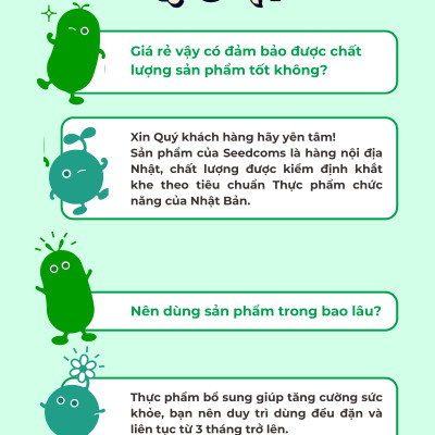 Combo Viên Uống Bổ Sung Vitamin C, E, D, B Vitamin Tổng Hợp Và Khoáng Chất Seedcoms Nhật Bản