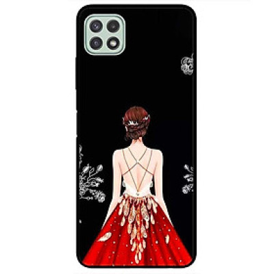 Ốp lưng dành cho Samsung A13 5G - A04s - A32 5G - A04 - A22 5G mẫu Cô Gái Váy Đỏ Đen TH
