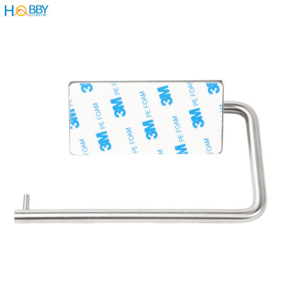 Giá treo cuộn giấy vệ sinh inox 304 dán tường Hobby home decor G1