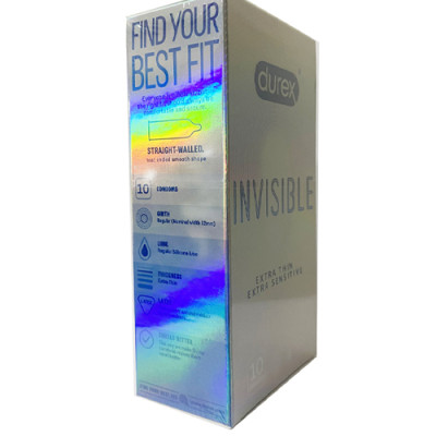 Bcs Durex Invisible Extra Sensitive - 10s - Siêu Mỏng - Nhập Khẩu Thái Lan