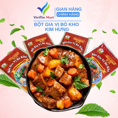 GIA VỊ NẤU BÒ KHO KIM HƯNG GÓI 25G TIỆN LỢI