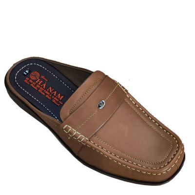 Dép bít mũi nam HÀ NAM da bò thật cao cấp GSB2059