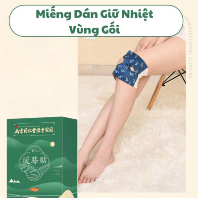 Gói 2 Miếng Dán Giữ Nhiệt Giảm Đau Nhức Khớp Gối Cơ Xương Khớp Đầu Gối Miếng Dán Sưởi Nhiệt Thảo Dược Văn Phòng