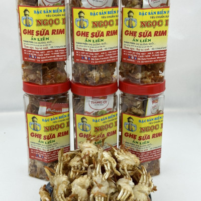Đặc sản Phan Thiết - Ghẹ Sữa Rim Hộp (Gói) 250 Gram Đã Chế Biến Ăn Liền Ngon Ơi Là Ngon. Hạn Sử Dụng 12 Tháng Kể Từ Ngày Đặt Hàng - OCOP 4 Sao