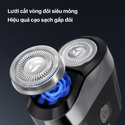 Máy cạo râu Enchen Mini 6 - Lưỡi dao kép mỏng, Chống nước IPX7, Pin sử dụng đến 2 tháng - Hàng chính hãng