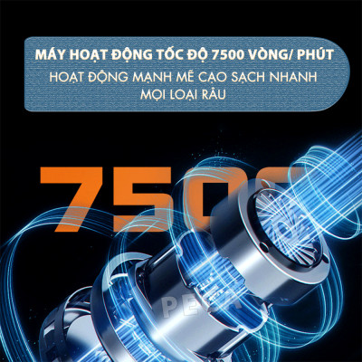 Máy cạo râu mini Kemei KM-T98 công suất mạnh mẽ 5W chống nước IPX5 - Hàng chính hãng