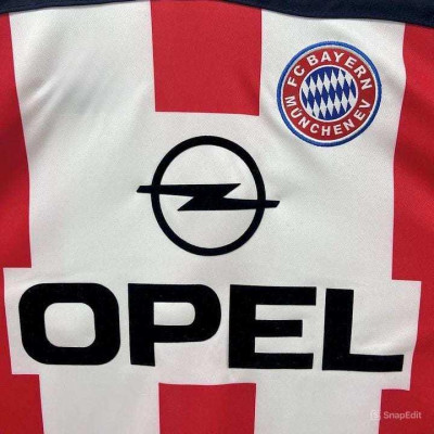 Áo Bóng Đá Retro Bayern Munich 2000 - Sân Khách bản cao cấp vải Cotton Polyester