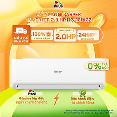 Máy lạnh Inverter Casper 2.0hp HC-18IA32 - Hàng chính hãng (chỉ giao HCM)