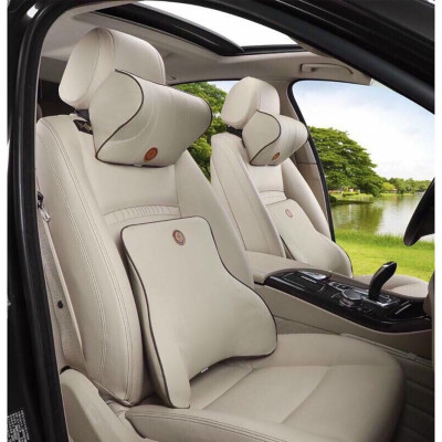 Gối tựa lưng ô tô cao su non đúc nguyên khối,bọc da cao cấp cho xe ô tô