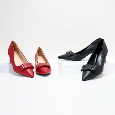 Giày cao gót nơ khóa 6P PABNO PN12021