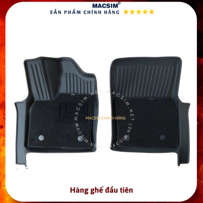 Thảm lót sàn ô tô 2 lớp cao cấp dành cho xe TOYOTA LAND CRUISER 2022 nhãn hiệu Macsim chất liệu TPV
