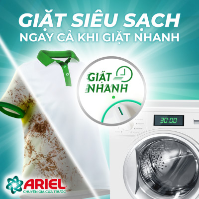 Nước Giặt ARIEL Cửa Trước Bền Màu Hương Hoa Oải Hương Túi 3.7 KG