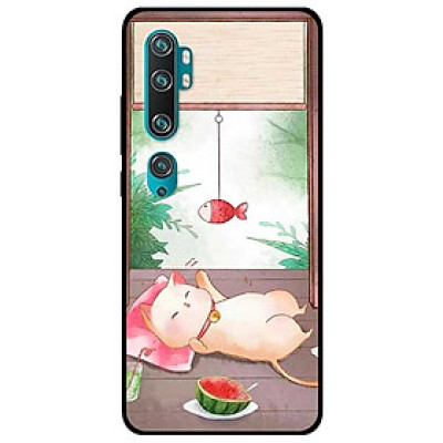 Ốp lưng dành cho Xiaomi Mi Note 10 Pro mẫu Mèo Và Điện Thoại