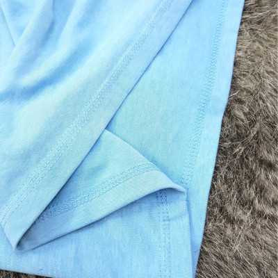 Áo thun nam nữ 80% Cotton Blue04