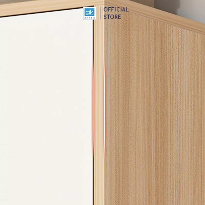 Tủ Quần Áo Phòng Ngủ Đơn Giản Màu Trắng Phối Vân Gỗ Sồi Thương Hiệu SIB Decor TA16
