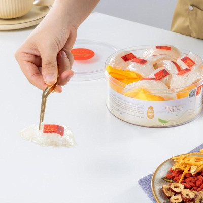 [CHÍNH HÃNG] Yến Sào Hoàng Kim - Hộp Quà Nguyên Bảo Phú Quý (50g Tổ Yến Thượng Hạng & 4 Hũ Yến Chưng Đường Phèn) - Quà Biếu Cao Cấp, Sang Trọng