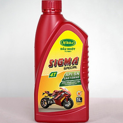 Nhớt Xe Số Nikko Sigma Special 4T (Đỏ) SAE 10W40 API: SN - 1 Lít