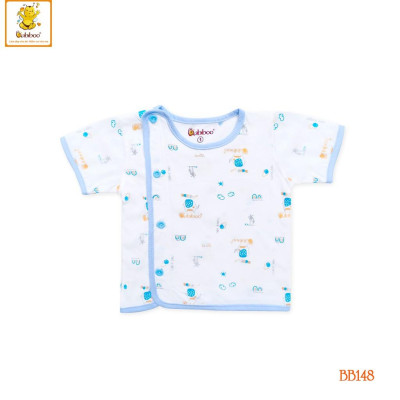 Áo sơ sinh BABIBOO áo sơ sinh tay ngắn vải cotton - BB148