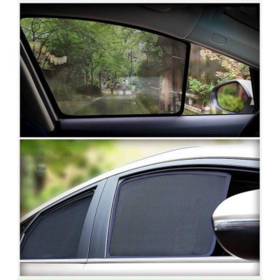 Chắn nắng dành cho Toyota Corolla Cross 2020 2021, Bộ 4 miến vải lưới gắn nam châm hút