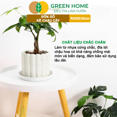 Đĩa Nhựa Lót Chậu Cây Greenhome, Nhiều Kích Cỡ, Hứng Nước Giúp Sạch Bàn, Sàn, Nhựa Nguyên Sinh, Bền, Đẹp, Chóng Rơi Vỡ