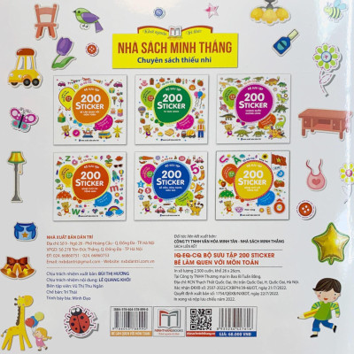 Bộ Sưu Tập 200 Sticker - Bé Làm Quen Với Môn Toán (Tái Bản 2022)