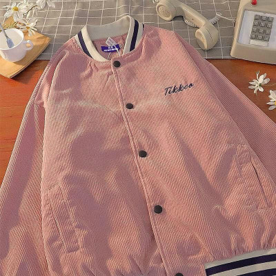  Áo khoác Bomber Nhung Gân Tikkeo Thêu Sắc Nét Đẹp Xinh - Chất Nhung Thoáng Mát Form rộng Unisex Nam Nữ Couple