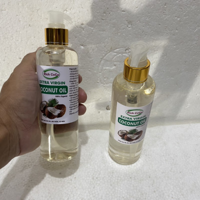 DẦU DỪA HỮU CƠ ÉP LẠNH - RICH COCO - EXTRA VIRGIN COCONUT OIL – CHAI 300ml