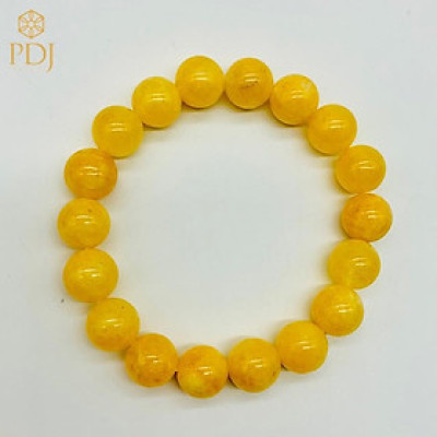 Vòng tay đá mã não vàng PDJ - Kèm hộp đựng cao cấp J