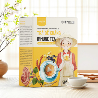 Trà Đề Kháng Dalahouse Hộp 50g - Thanh Nhiệt, Mát Gan, Cải Thiện Giấc Ngủ, Tốt Cho Tim Mạch, Giảm Cân, Eatclean, Healthy