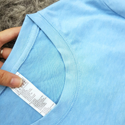 Áo thun nam nữ 80% Cotton Blue12