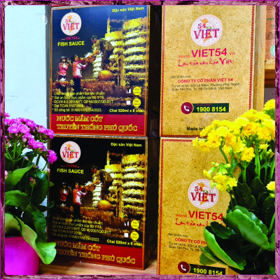1 Thùng NƯỚC MẮM CỐT PHÚ QUỐC 30N- 30 độ đạm - 1 Thùng 6 chai 520ml