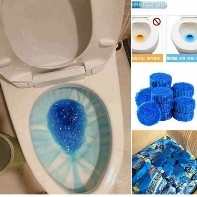 Bịch 10 Viên Tẩy Bồn Cầu, Toilet Làm Sạch Mảng Bám, Diệt Khuẩn Khử Mùi Hiệu Quả