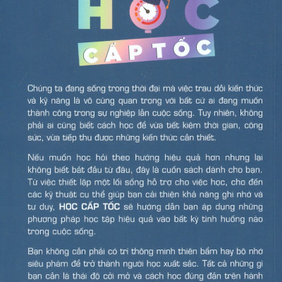 HỌC CẤP TỐC - Phương Pháp Học Nhanh - Nhớ Lâu Rèn Luyện Trí Nhớ Và Tư Duy Nhạy Bén