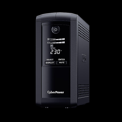 Bộ lưu điện UPS CyberPower VALUE Pro VP1200ELCD - 1200VA/720W - Tích hợp điều khiển Nas, pc, Màn hình hiển thị LCD, dòng sản phẩm cao cấp - Hàng Chính Hãng