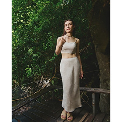 Váy Suông Linen Lanh SKI047 thời trang thiết kế Hity