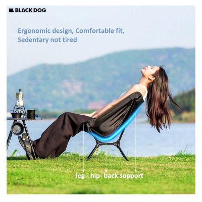 Ghế Xếp Camping Chuyên Dùng BlackDog CBD2550 Oxford 600D KT 64x60x56cm Khung Thép Cacbon Siêu Chắc Siêu Nhẹ Chịu Tải 120KG - Dành Cho Cắm Trại Câu Cá Nghỉ Trưa Ngoài Trời Ghế Bãi Biển