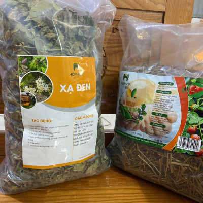 Combo 2 Gói trà mát gan - Xạ đen + Cà gai leo sao vàng hạ thổ - hàng chuẩn của HopHoaCoop