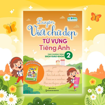 Sách - Luyện Viết Chữ Đẹp Từ Vựng Tiếng Anh - Theo Chương Trình Sách Giáo Khoa Lớp 2 - Megabook
