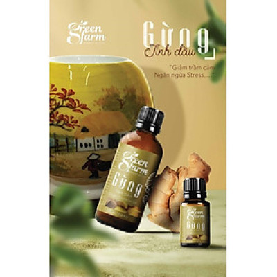 Tinh dầu  gừng Greenfarm 100ml
