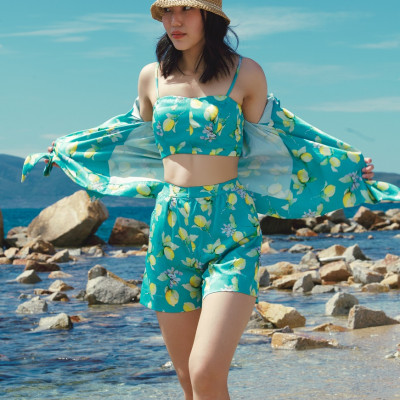 Áo Khoác Lụa Hạ Viên TOP236 thời trang thiết kế Hity