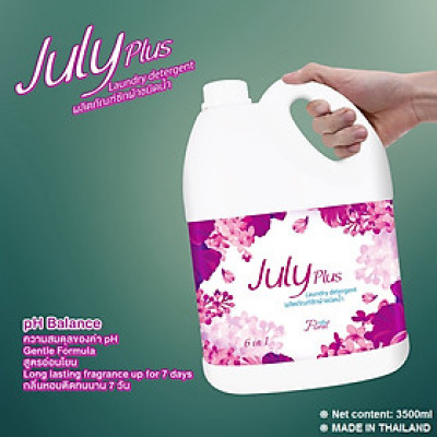 N­ước giặt xả cao cấp July Plus 6 in1 3.5L - Hàng nội địa Thái Lan