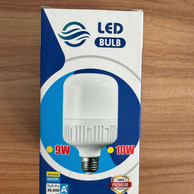 Bóng Đèn Led Bulb Tròn Tiết Kiệm Điện Kín Chống Nước 9W Ánh Sáng Trắng